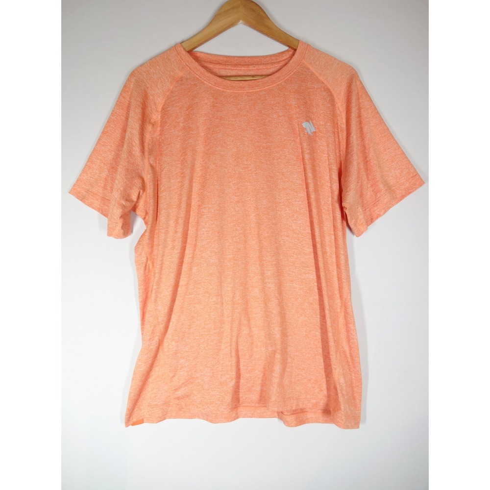 Rabbit EZ Tee Running Shirt Mens XL Orange Heathered Reflective Performance